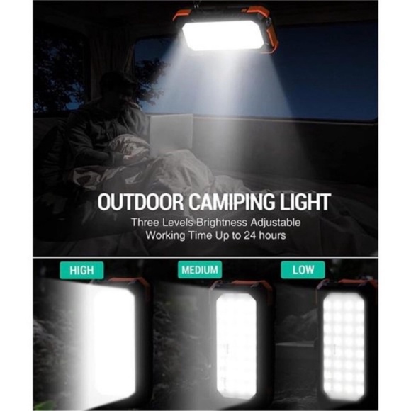 Solar Charger Power Bank, PD 18W QC3.0 Fast Charging 20000mAh Solar Powered - Picture 6 of 7